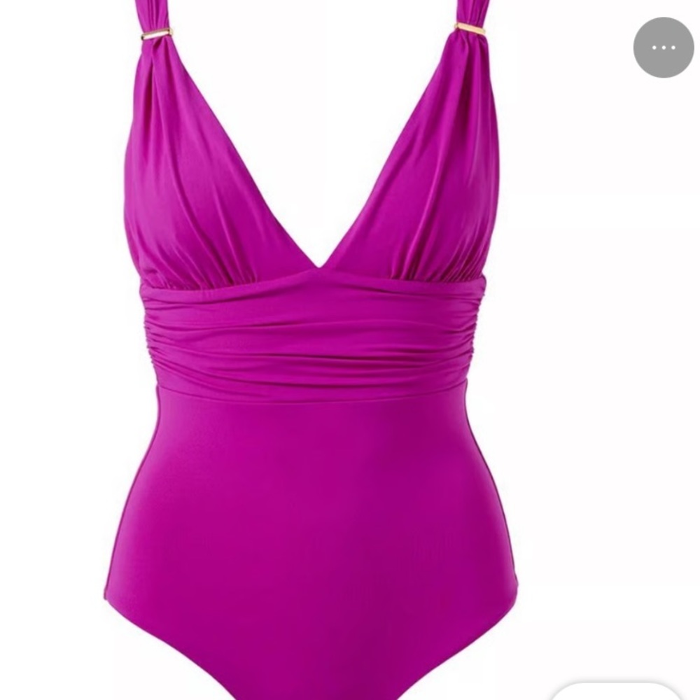 NEW Melissa Odabash Panarea One Piece Swimsuit Swimwear Viola 2